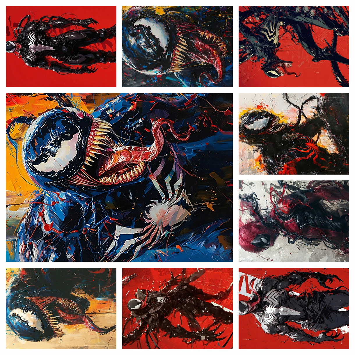 Resin Art Diy - Anime Marvel venom spider-man Diamond Painting