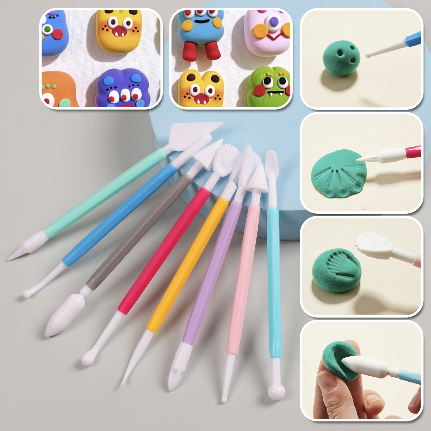 Resin Art Diy - 8 Pieces Handmade Pottery Tools Ultra