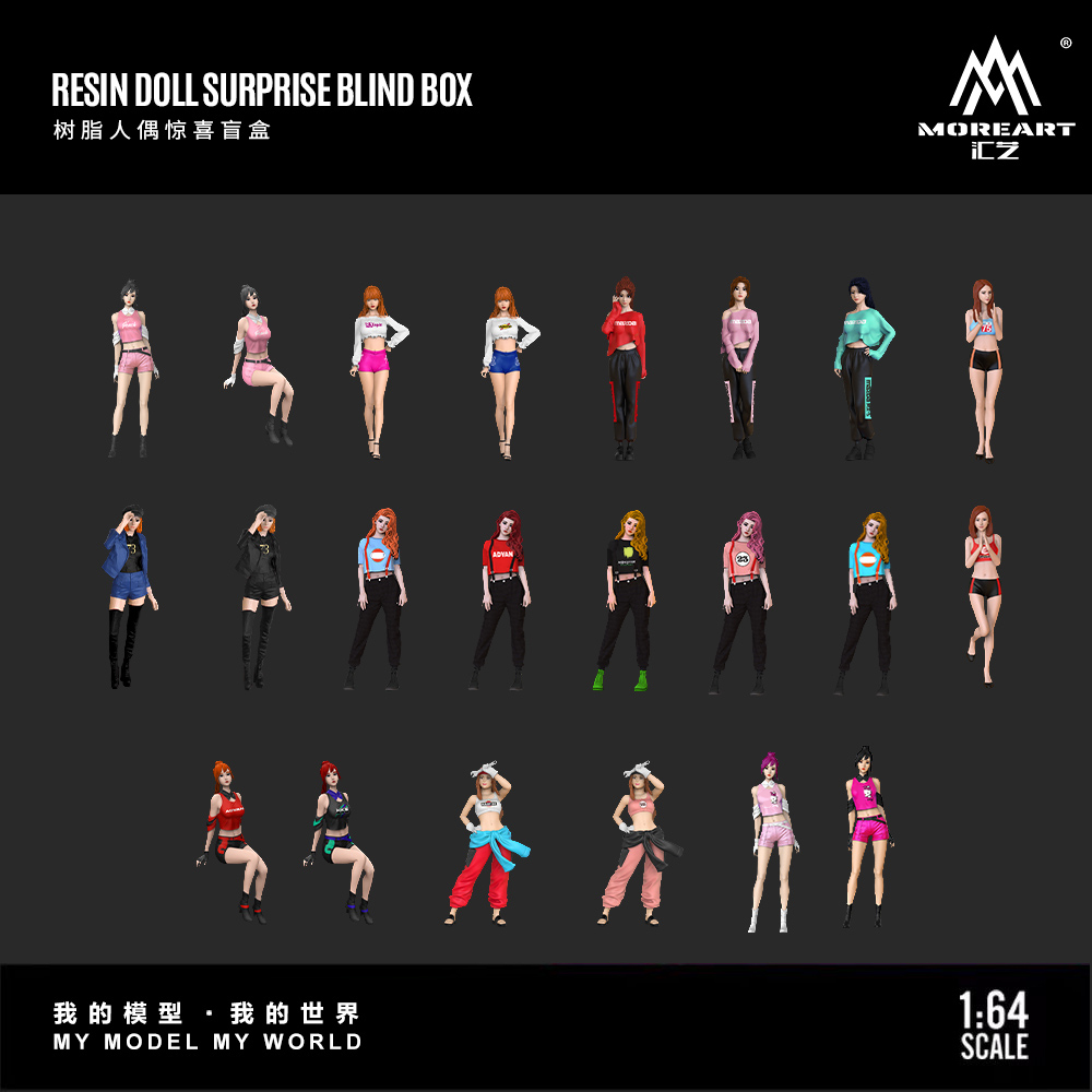 Resin Art Box - More Art 1:64 Handmade Resin Figurine
