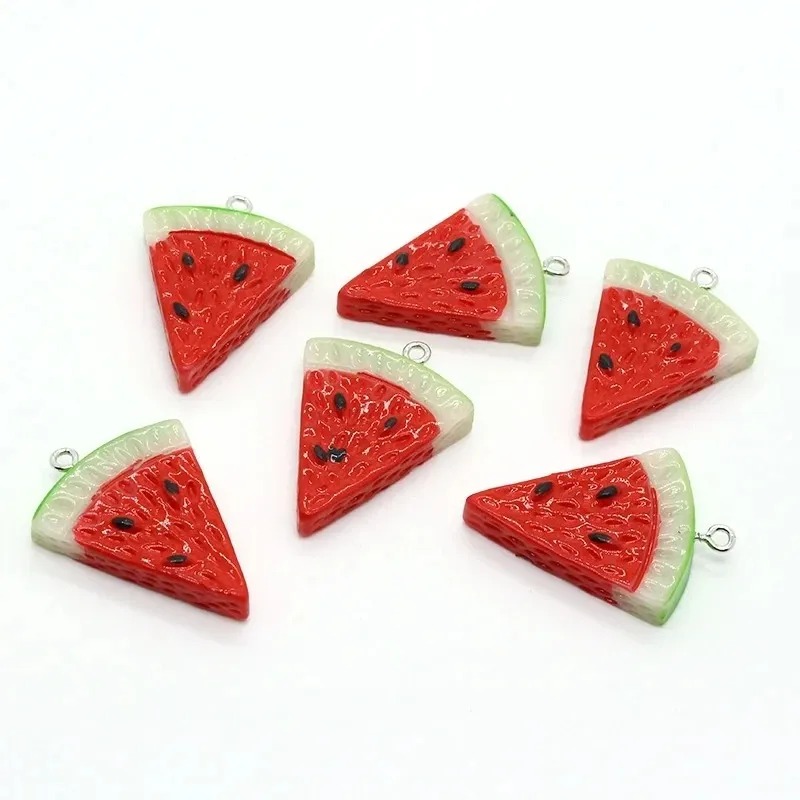 Resin Art Box - 10Pcs Double Sided Triangle Watermelon Resin