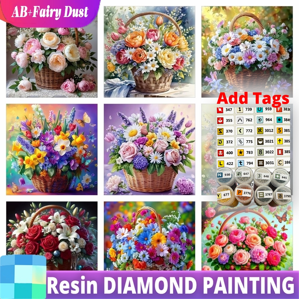Resin Art Rose - Resin Fairy Dust AB Diamond Painting