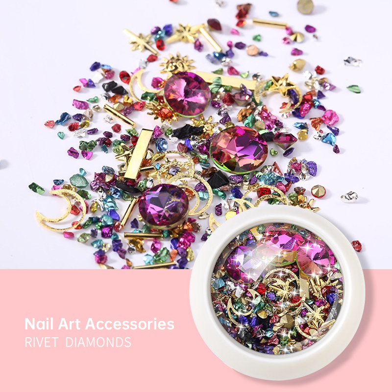 Resin Art Phone Case - Resin Stones Jewelry Metal Rivet Diamond