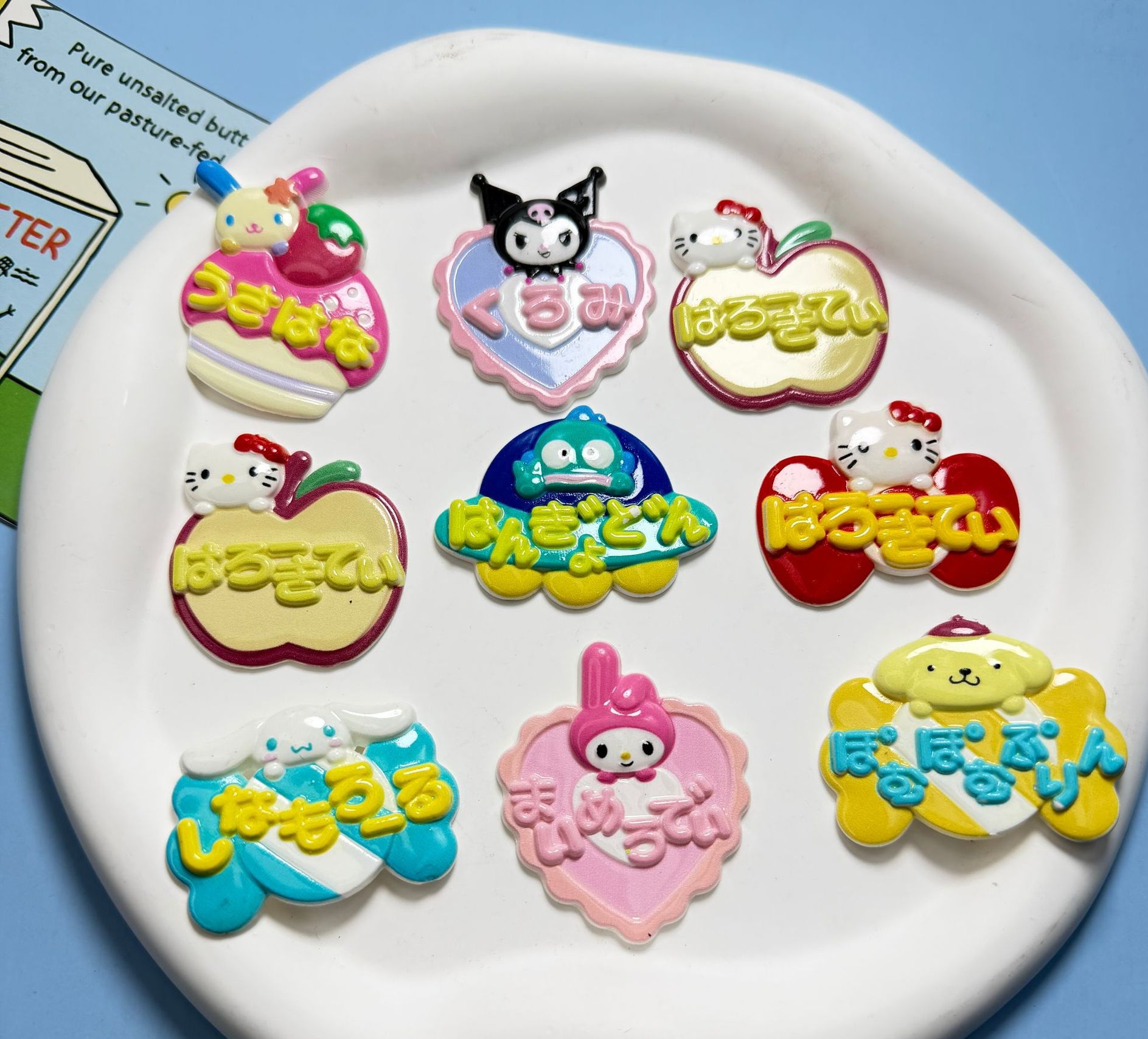 Resin Art Phone Case - 10PCS Cute Character Resin Cabochons DIY