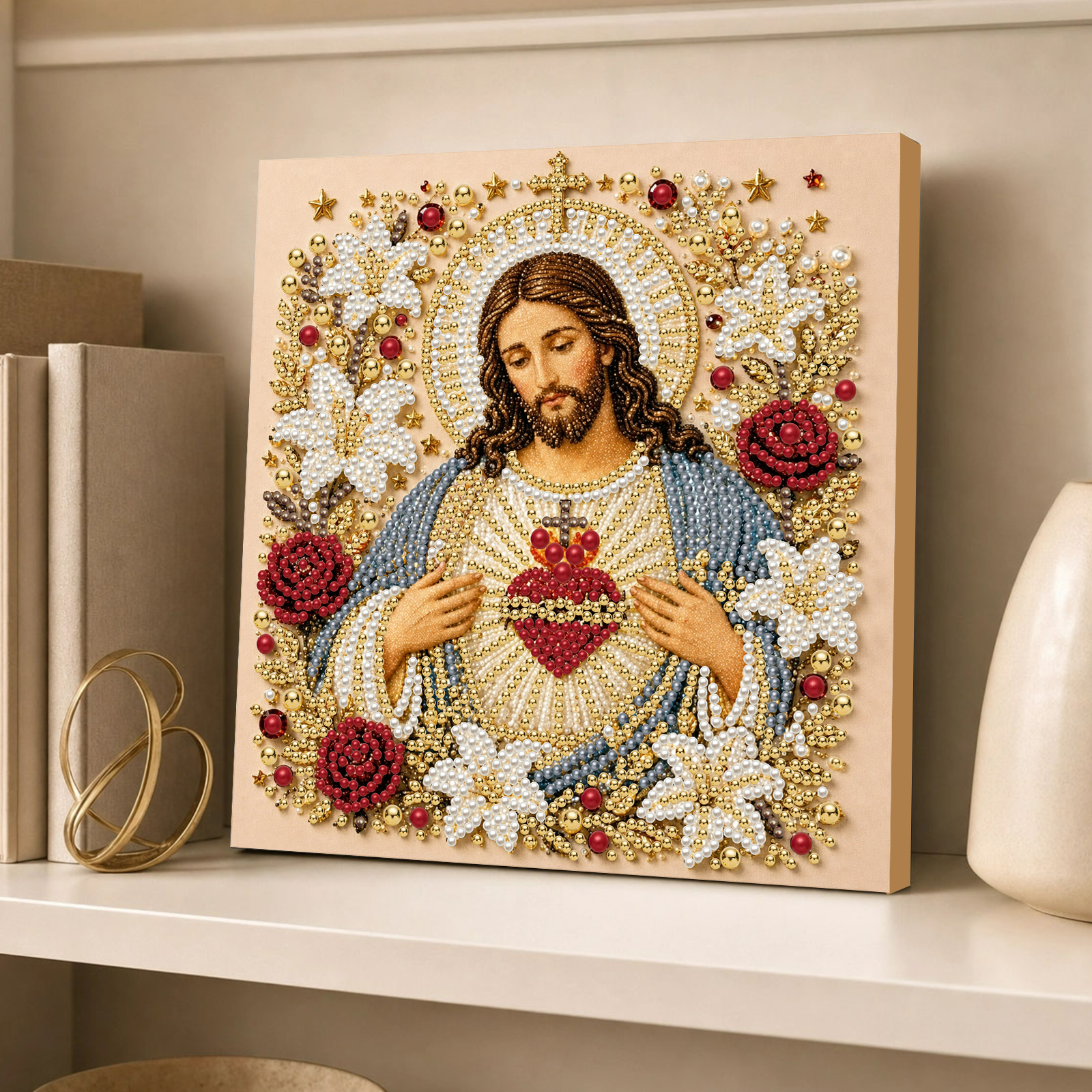 Resin Art Frame - Jesus Virgin Mary DIY Diamond Painting