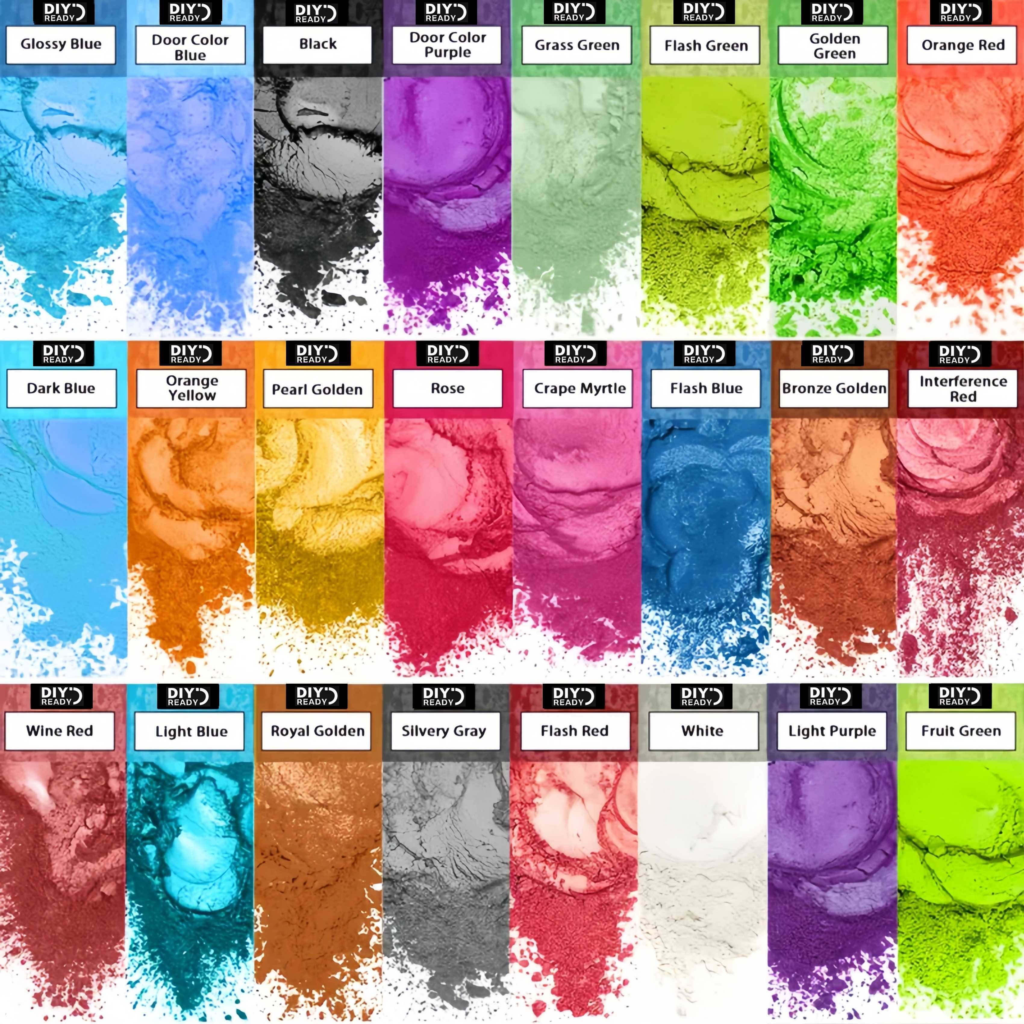 Pearl Powder Resin - 24 Colors/8 Colors 5g 0.18oz Pearlescent