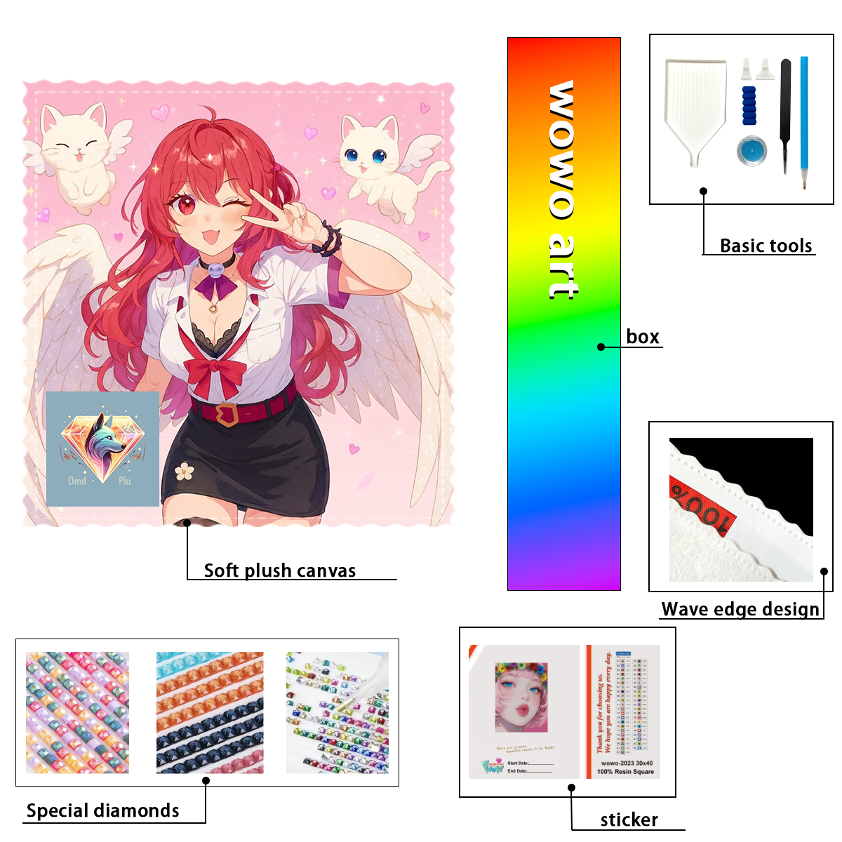 Resin Art To Buy - 【Piu Diamond Art】Ángel caído 100% resin