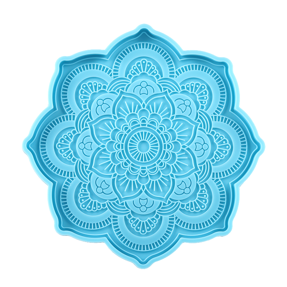 Resin Art Tray - Mandala Coaster Silicone Mold Round Tray