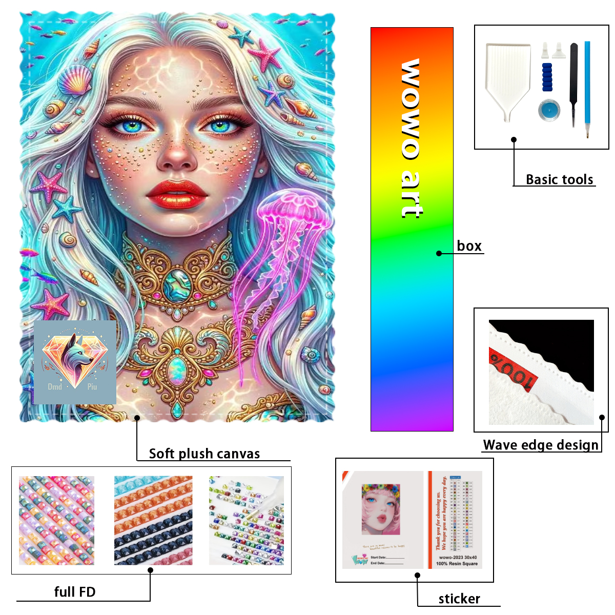 Resin Art To Buy - 【Piu Diamond Art】Hormiga y chica de