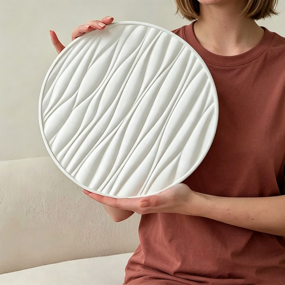 Resin Art Tray - Large Round Tray Silicone Mold Wave