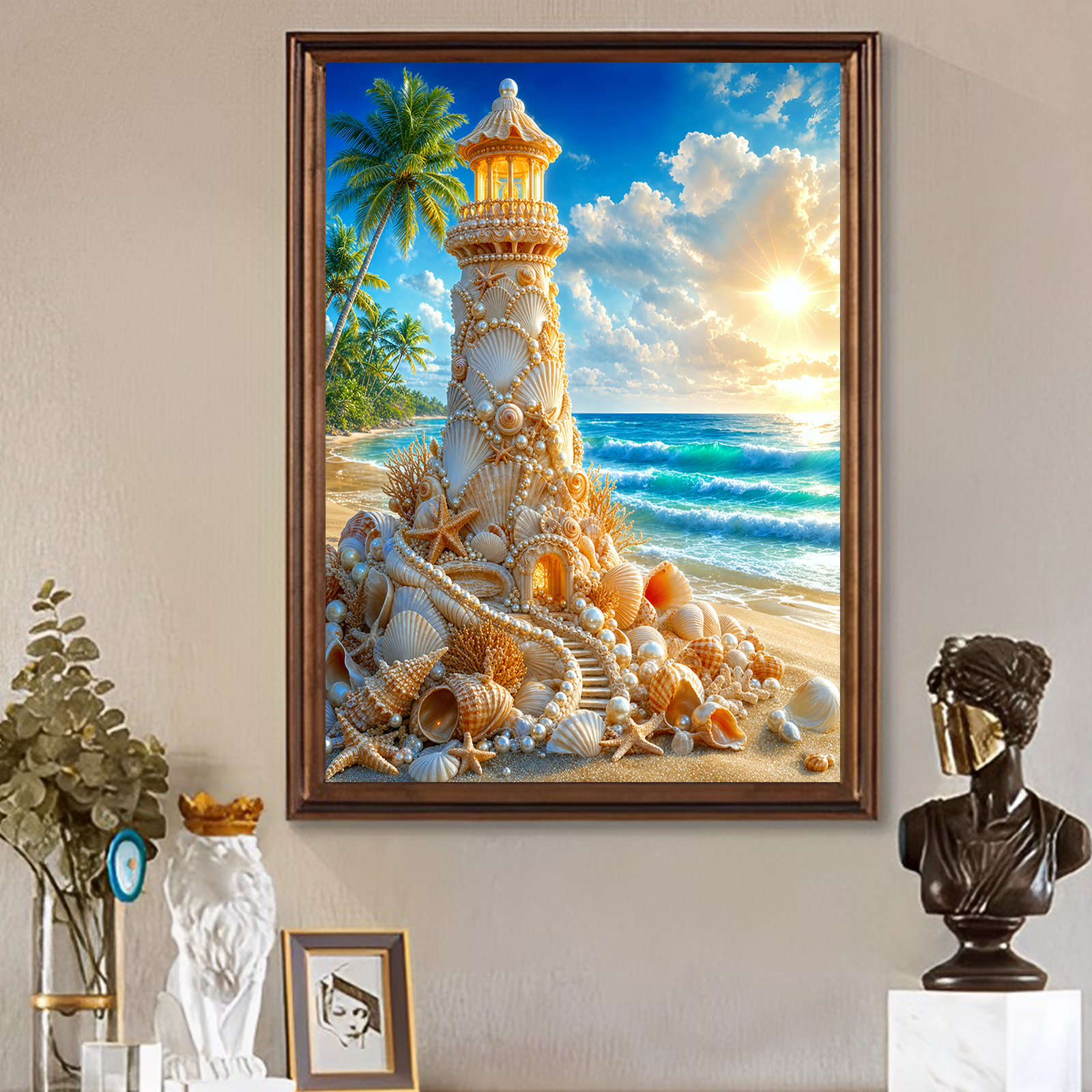 Resin Art Ideas With Pictures - Beach Full DIY 5D Round Drill