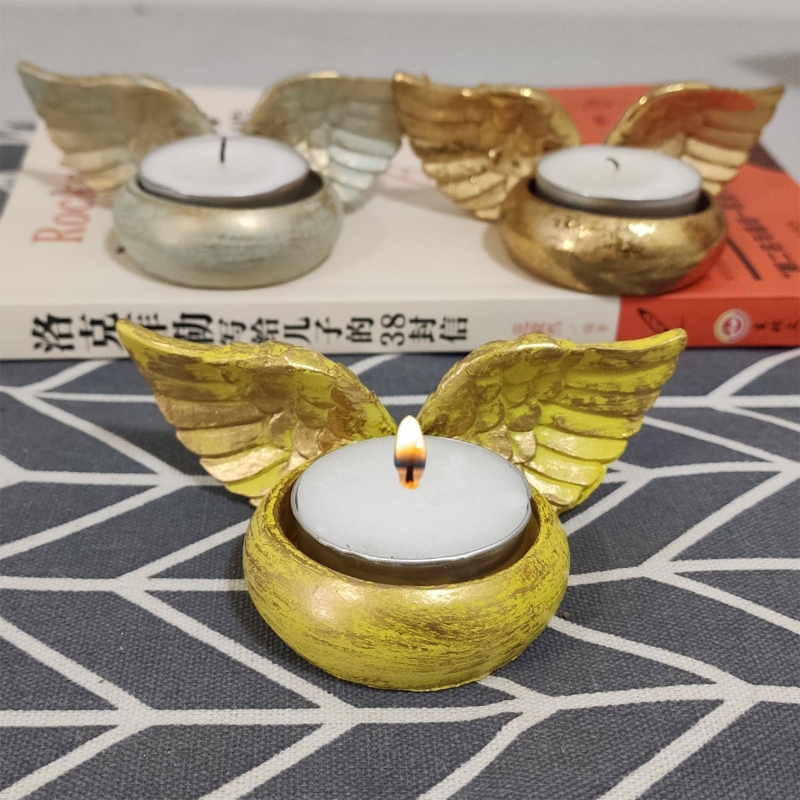 Resin Art Wedding Gift - Angel Wings Holder Resin Statue Home