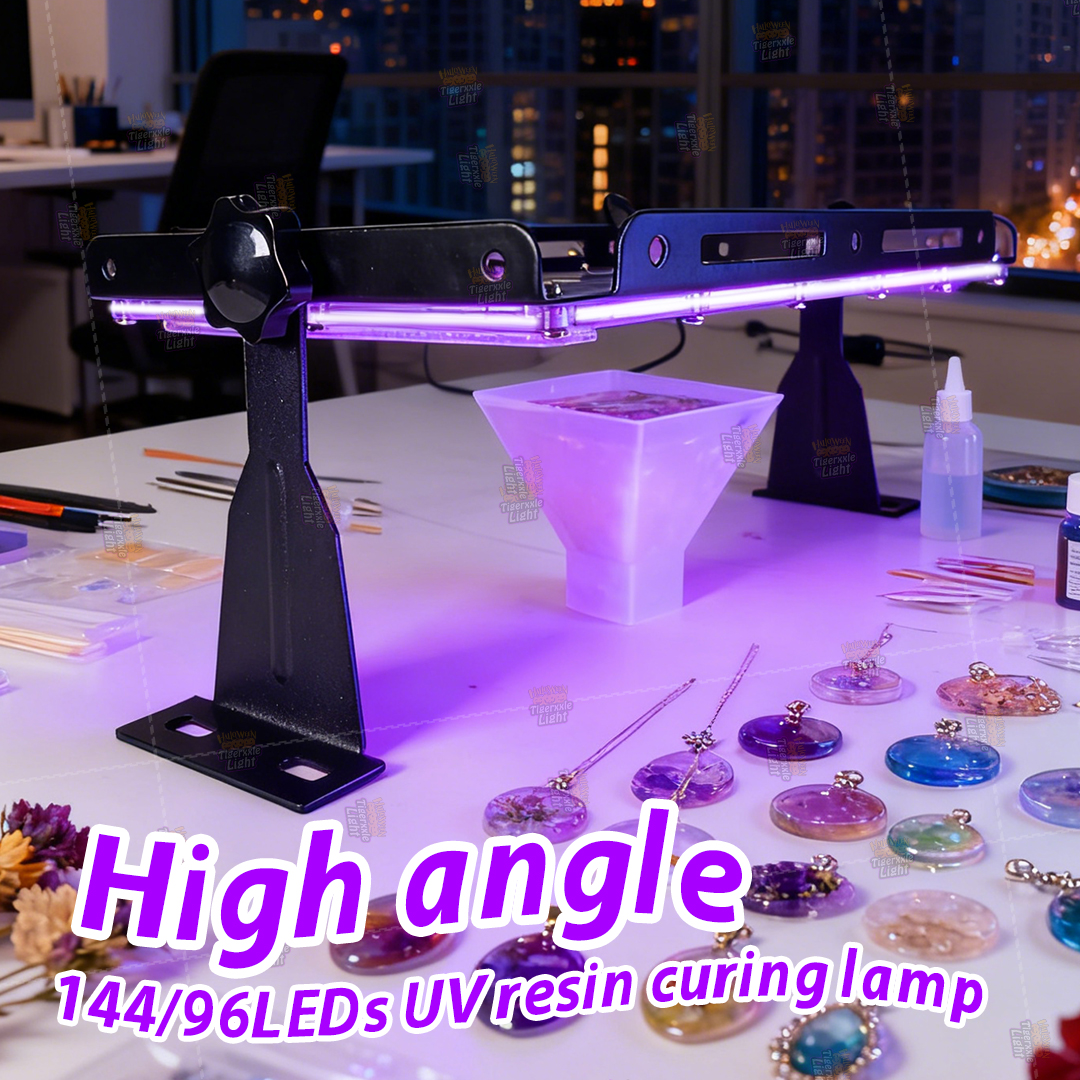 Resin Art Uv Light - High-Angle Stand UV Resin Curing Lamp,