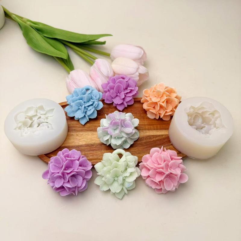 Resin Art Clay - ●Hydrangea Flower Silicone Mold DIY Aromatherapy