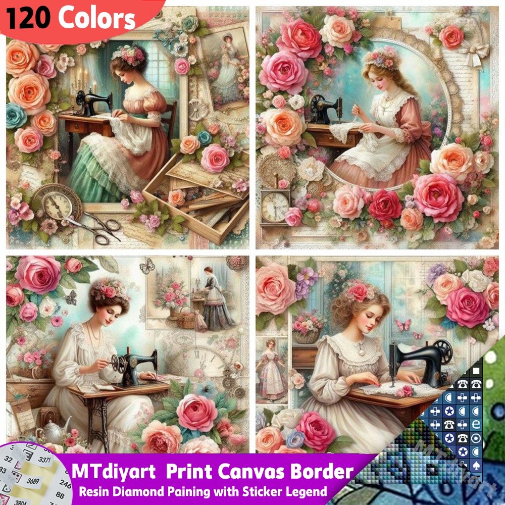 Resin Art Rose - Flower Rose Resin 120 Colors Diamond