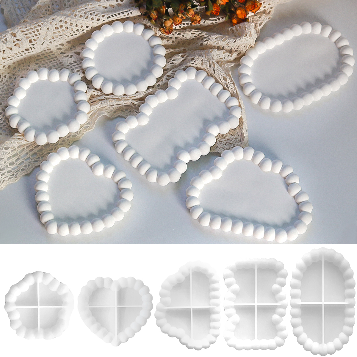 Resin Art Tray - Bubble Storage Tray Silicone Mold DIY