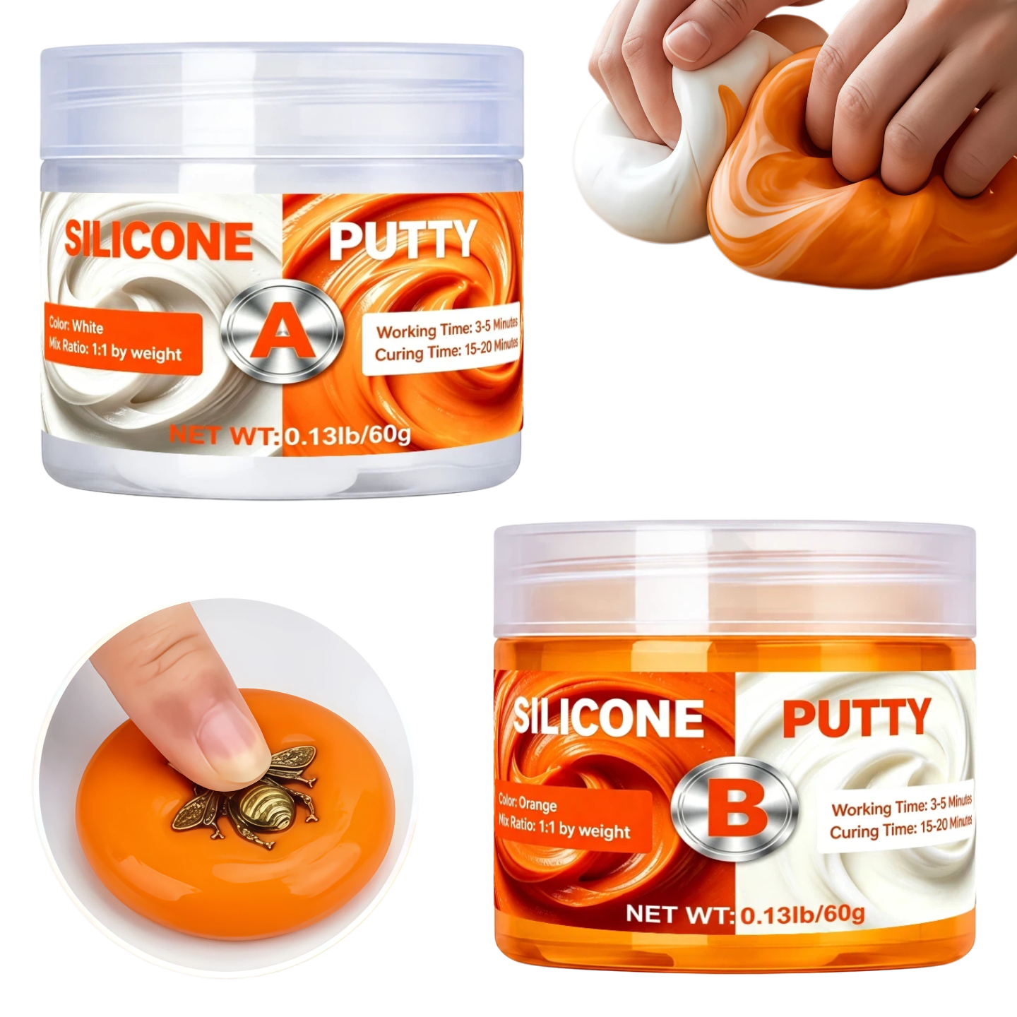 Resin Art Diy - Silicone Putty DIY Crafting Set Flexible
