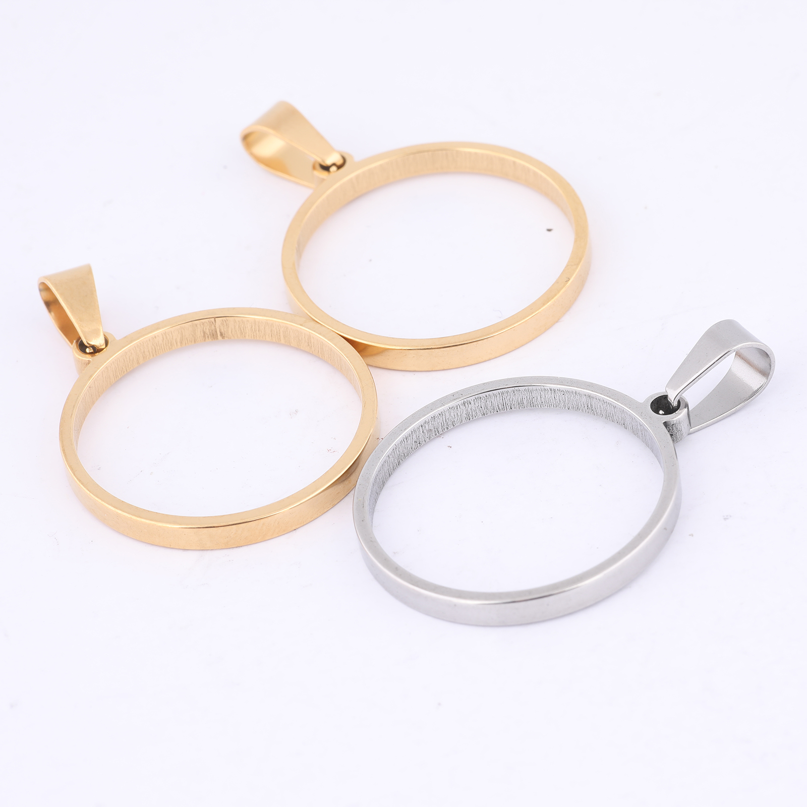 Resin Art Box - 10pcs 25mm Round Open Bezel Charms