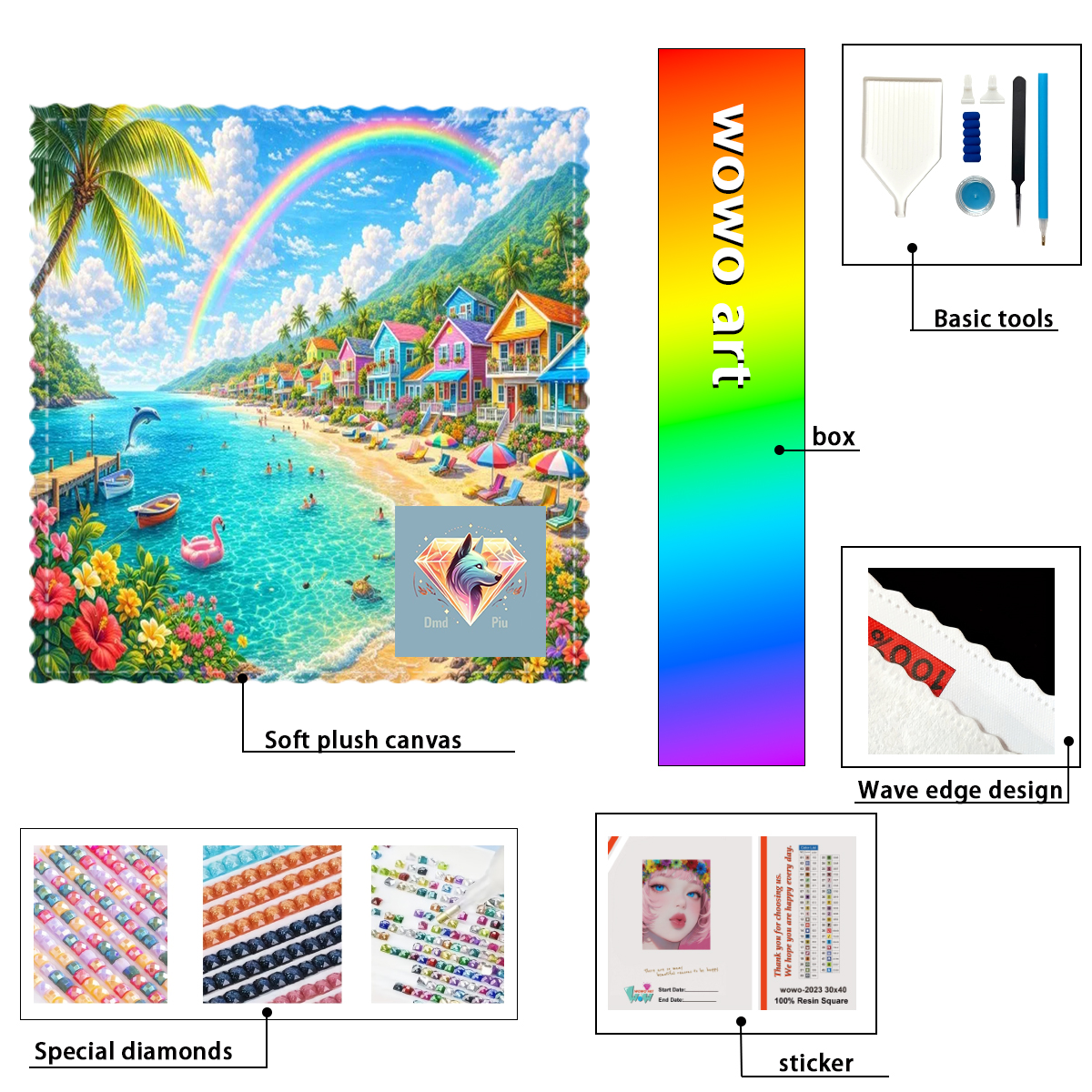 Resin Art To Buy - 【Piu Diamond Art】EL PARQUE DE ATRACCIONES