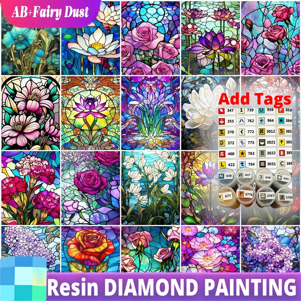 Resin Art Rose - AB Fairy Dust Resin 5D DIY