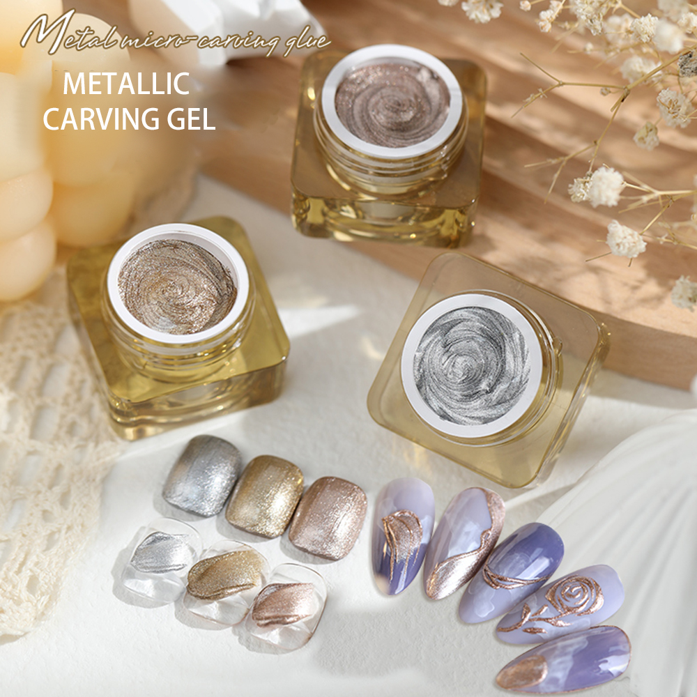 Resin Art Rose - 8g Metallic Carving Gel 3D Embossed