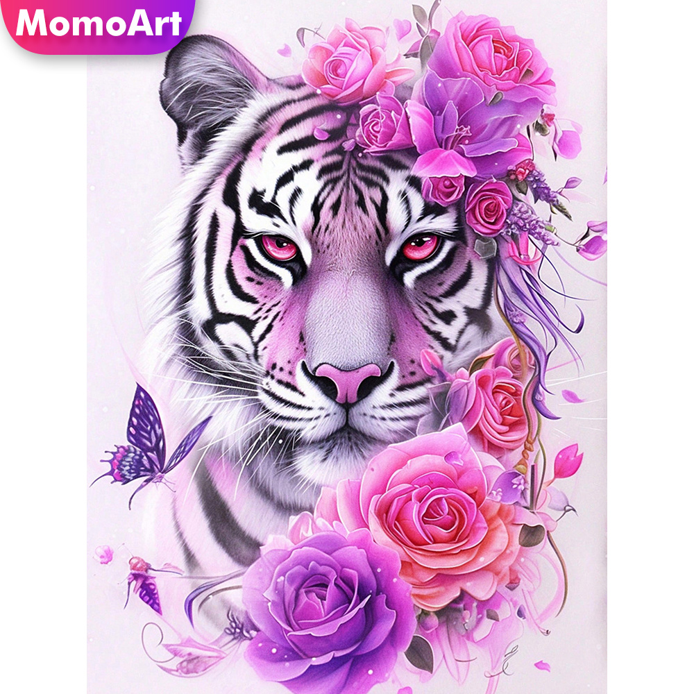 Resin Art Rose - Momoart New Arrival Diamond Embroidery Tiger