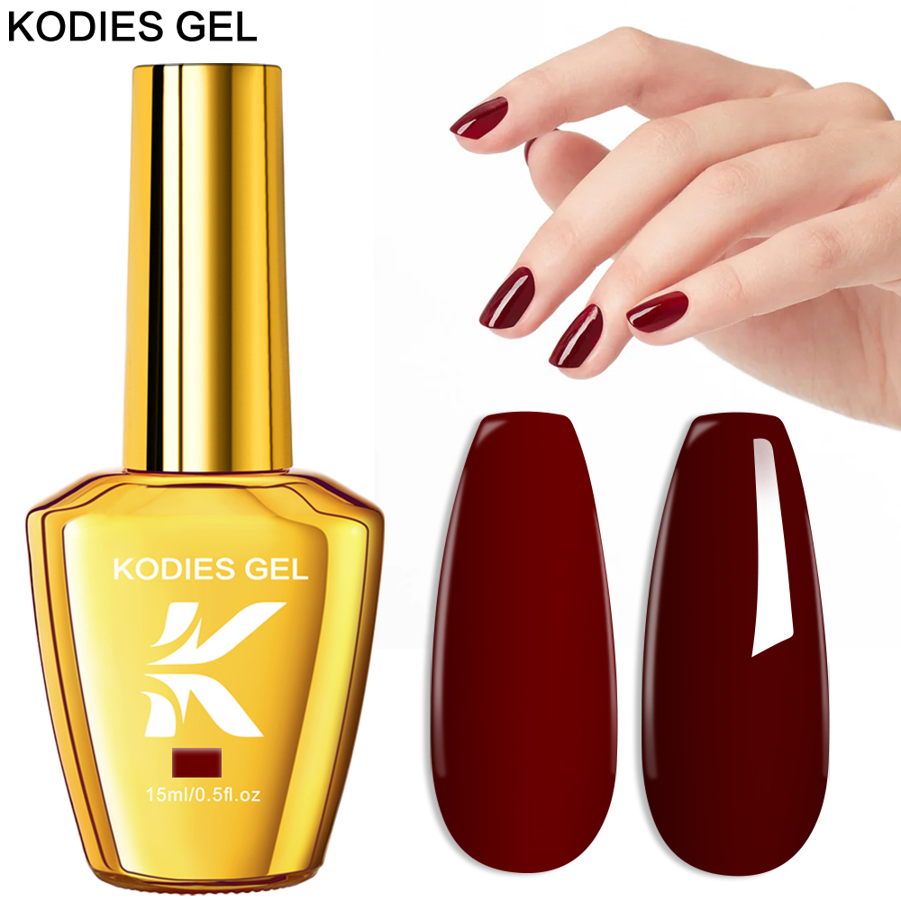 Resin Art Uv Light - KODIES GEL Burgundy Red Gel Nail