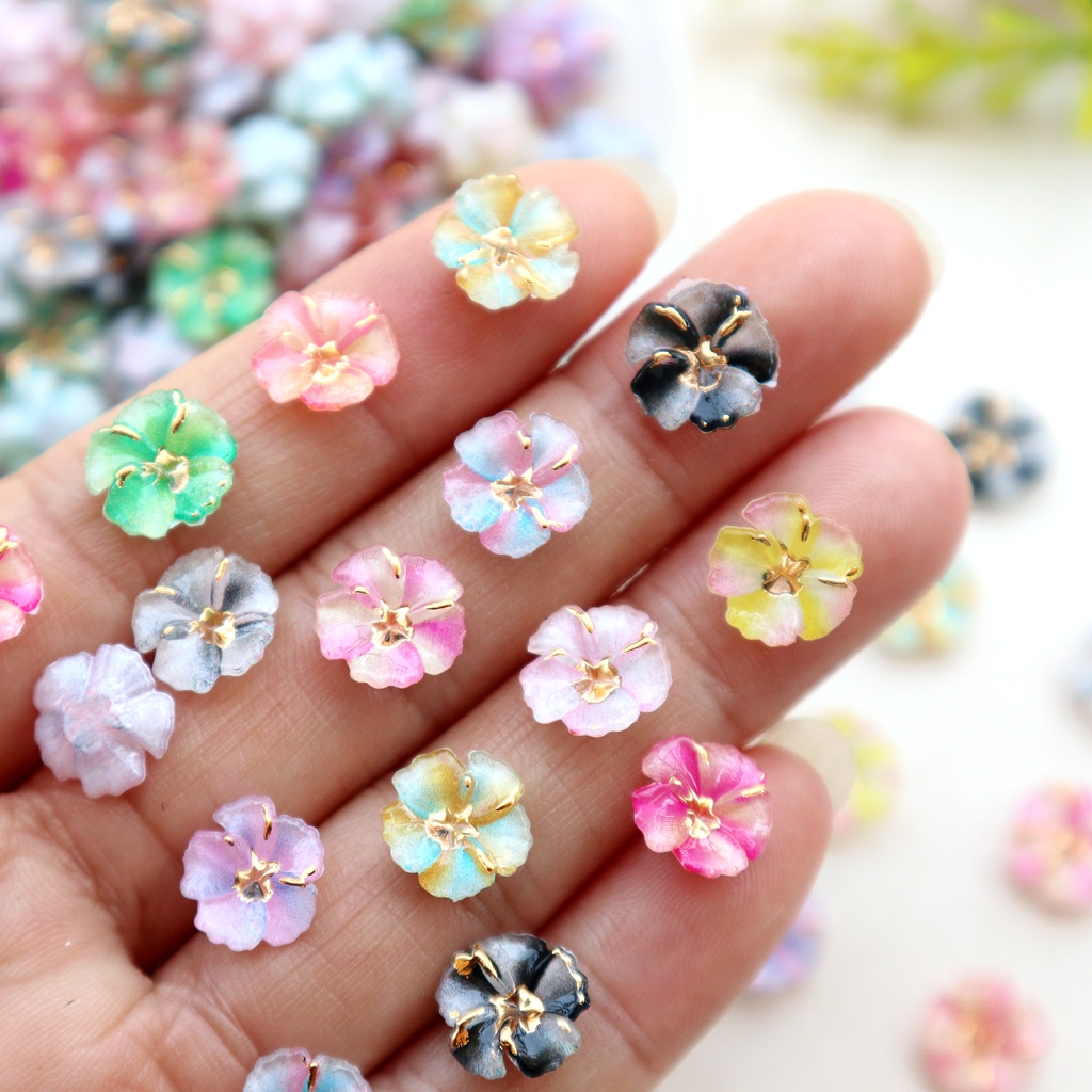 Resin Art Phone Case - 30pcs Mini Resin Flower Cabochons -