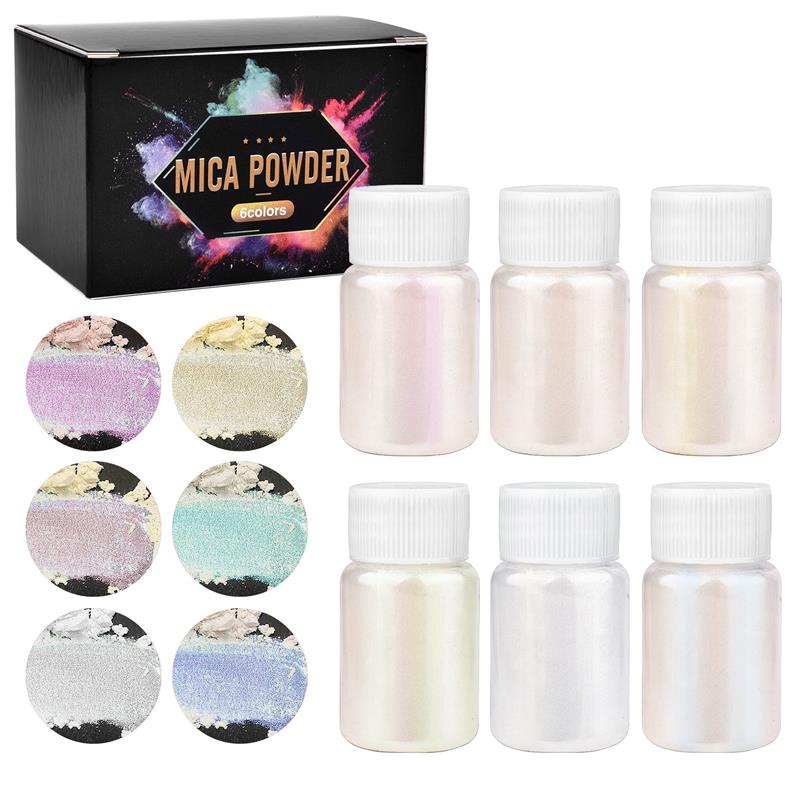 Pearl Powder Resin - 6 Pcs-Set Epoxy Resin Dye Mica