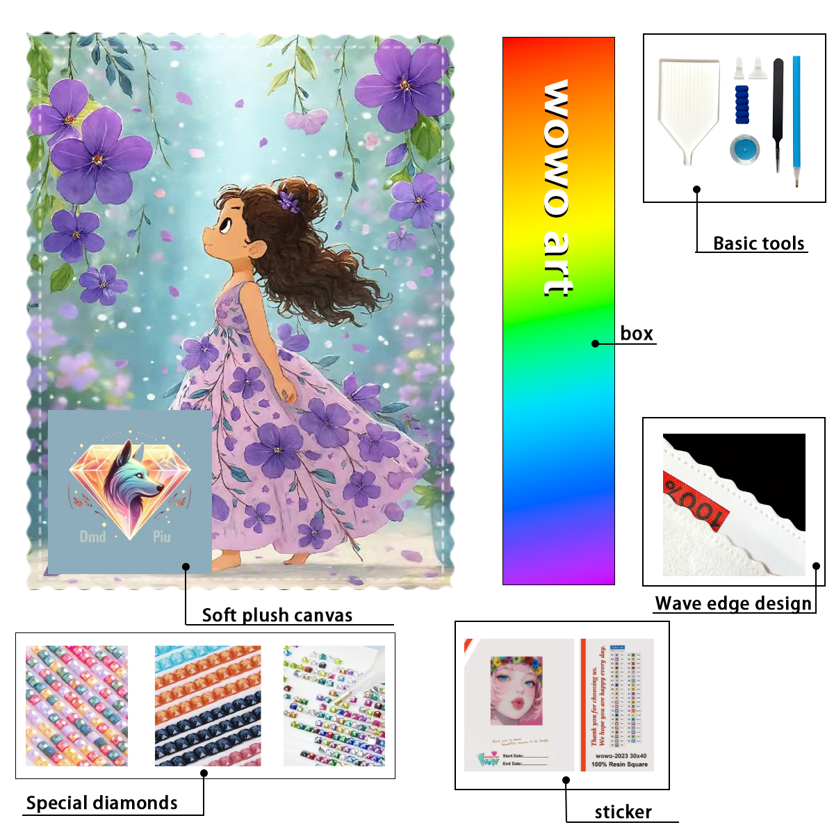 Resin Art To Buy - 【Piu Diamond Art】Entre lavanda 100% resin