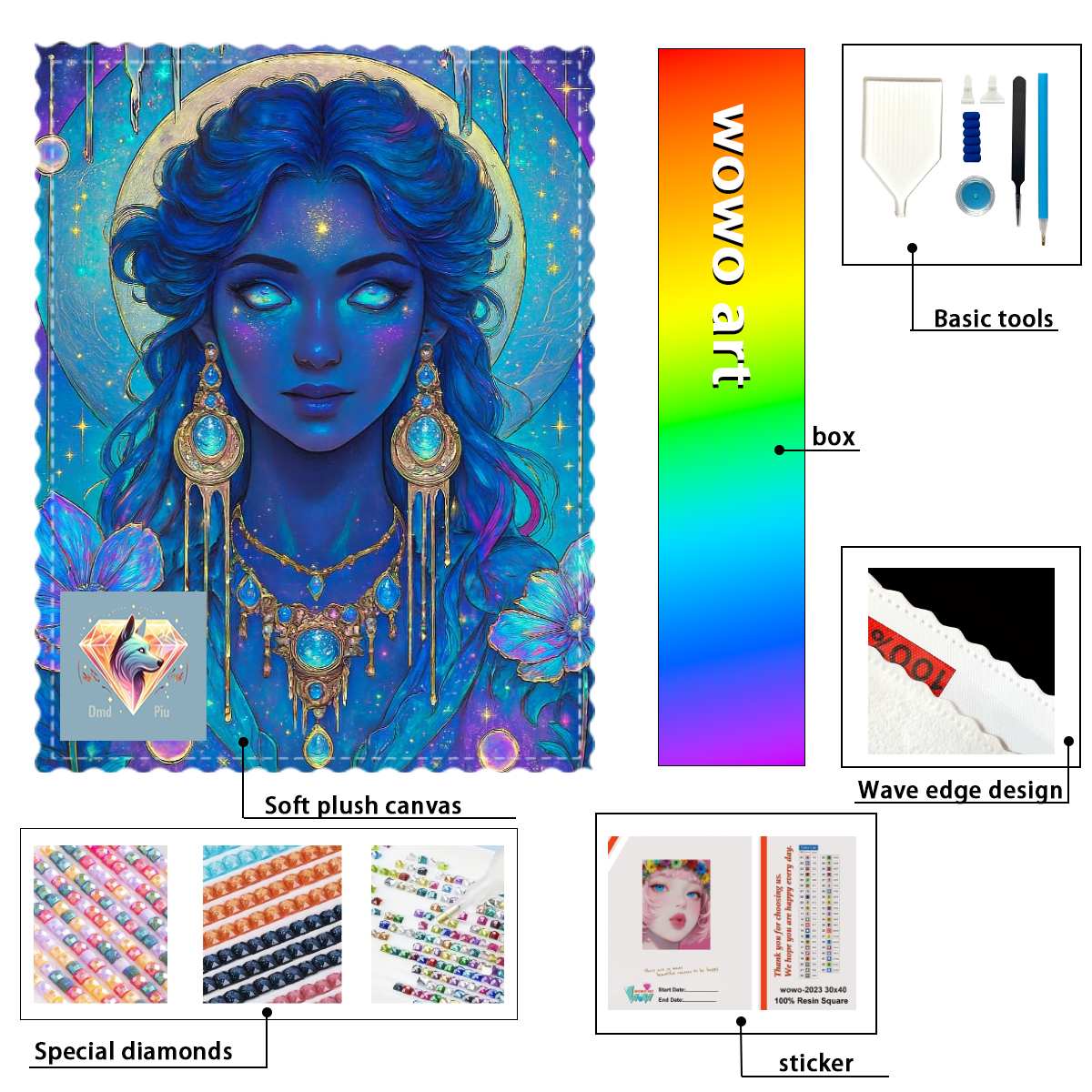 【Piu Diamond Art】Hechicera cel - Resin Art To Buy ulasan dan harga