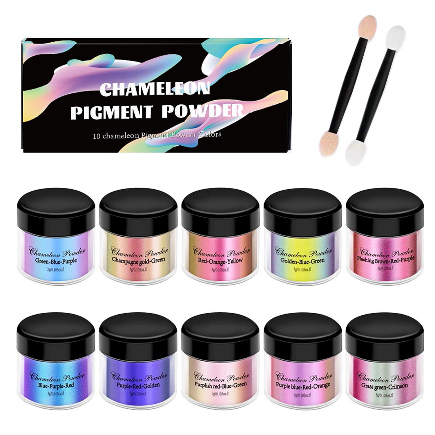 10/20pcs Mirror Chameleons Pig - Pearl Powder Resin ulasan dan harga