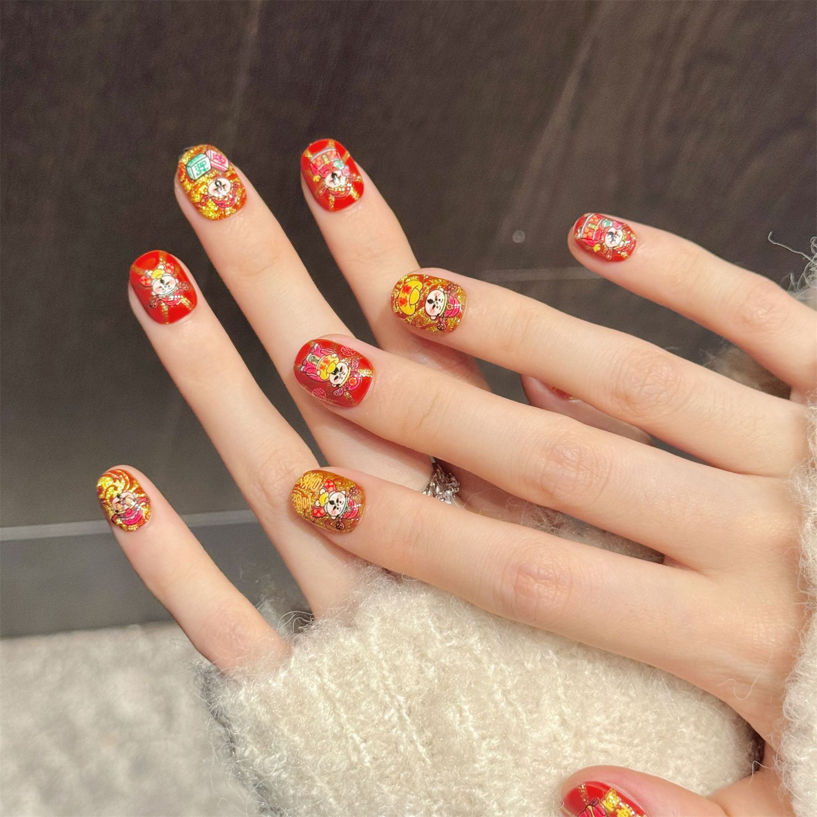 10pcs Handmade Golden Red New  - Resin Art Glitter ulasan dan harga
