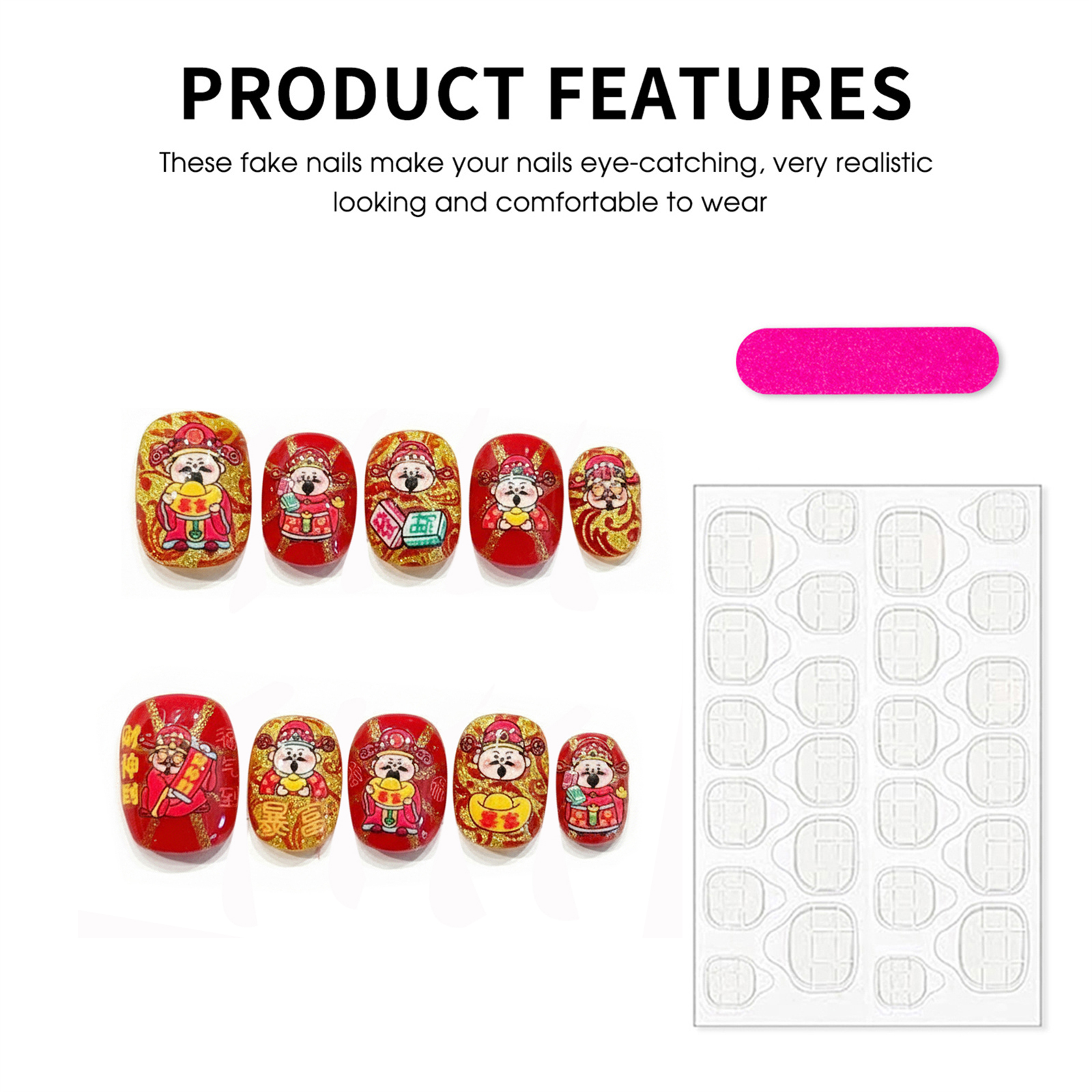 10pcs Handmade Golden Red New  - Resin Art Glitter ulasan dan harga