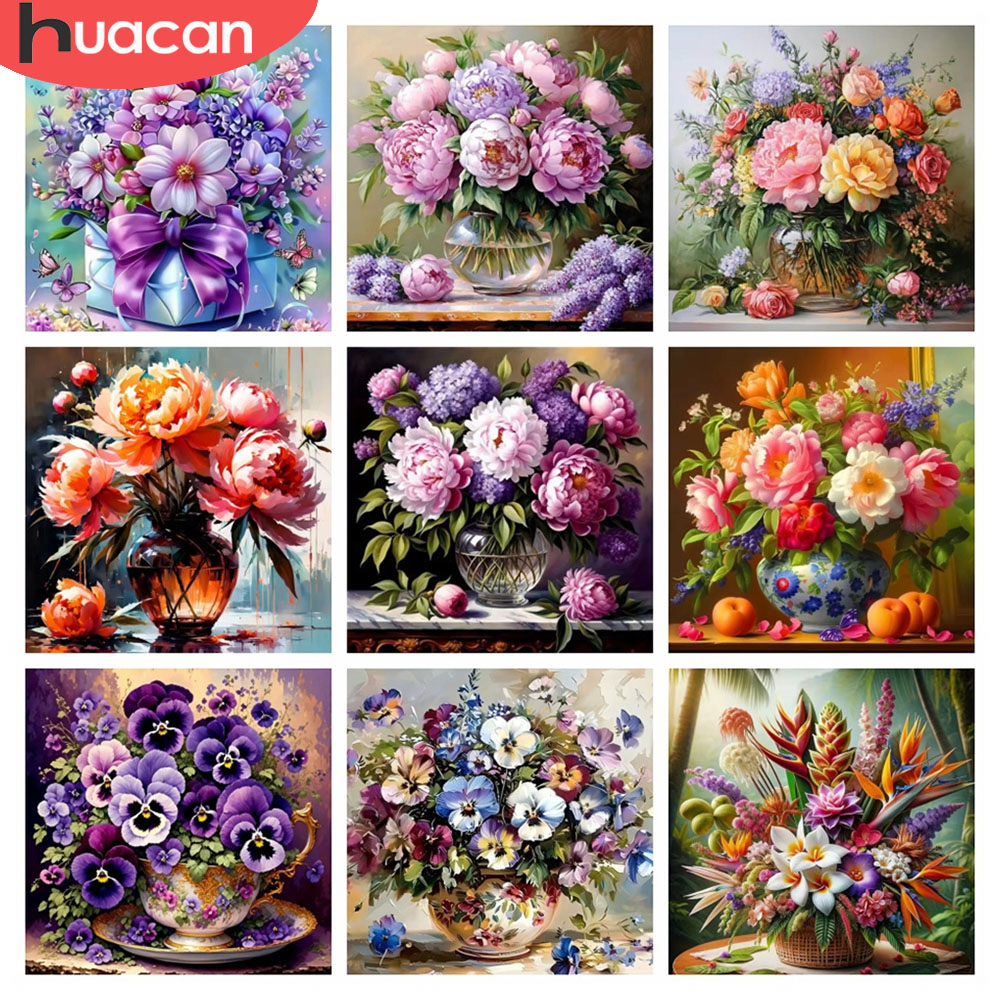 HUACAN 5D Diamond Mosaic Rose  - Resin Art Rose ulasan dan harga