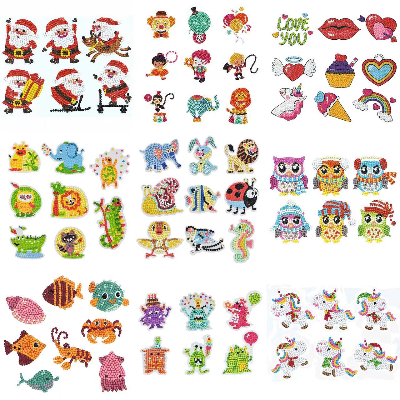 Diamond Painting Stickers 5D D - Resin Art Sticker ulasan dan harga