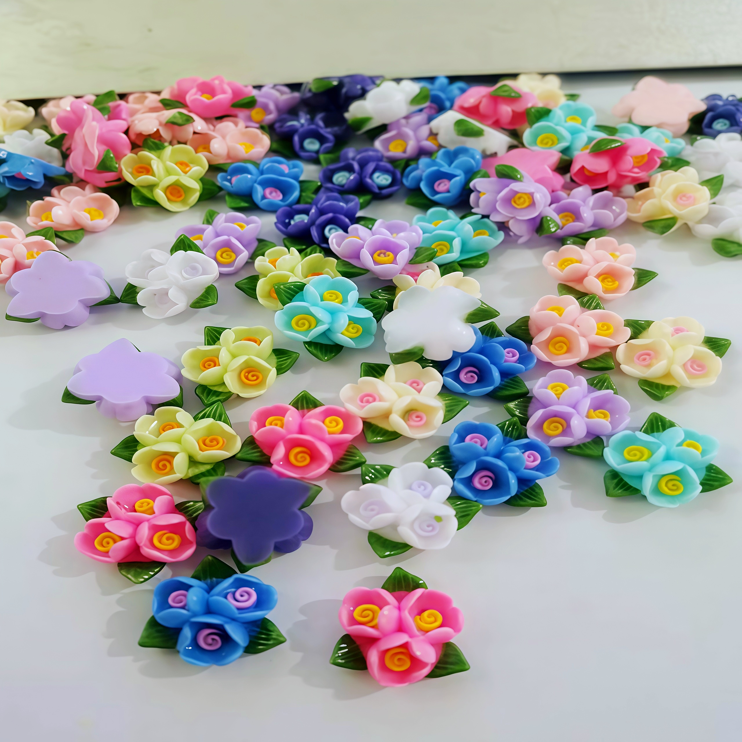 20/50pcs Mixed Resin Mini Colo - Resin Art Rose ulasan dan harga