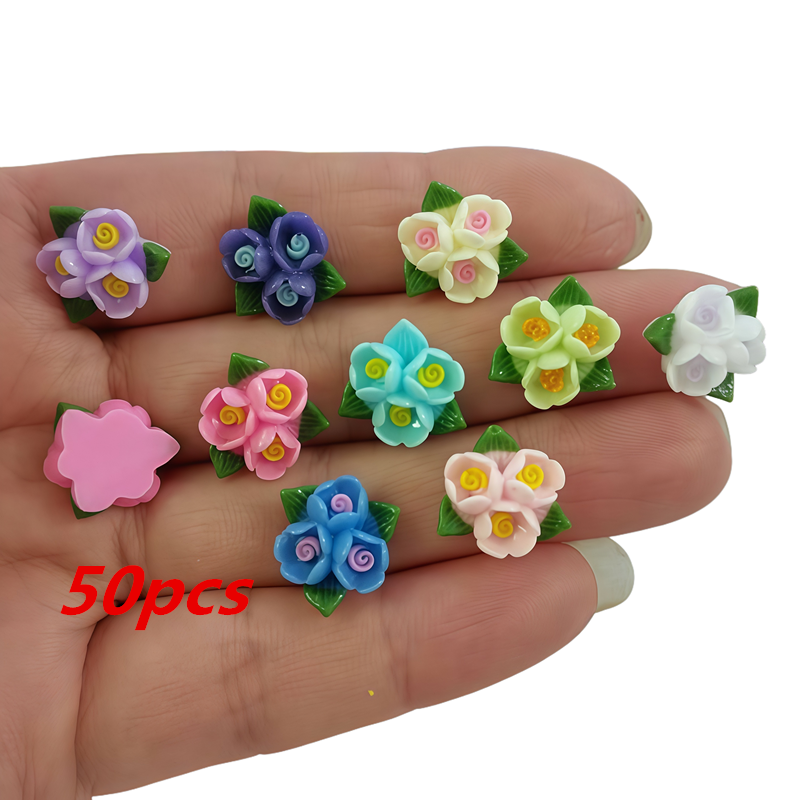 20/50pcs Mixed Resin Mini Colo - Resin Art Rose ulasan dan harga