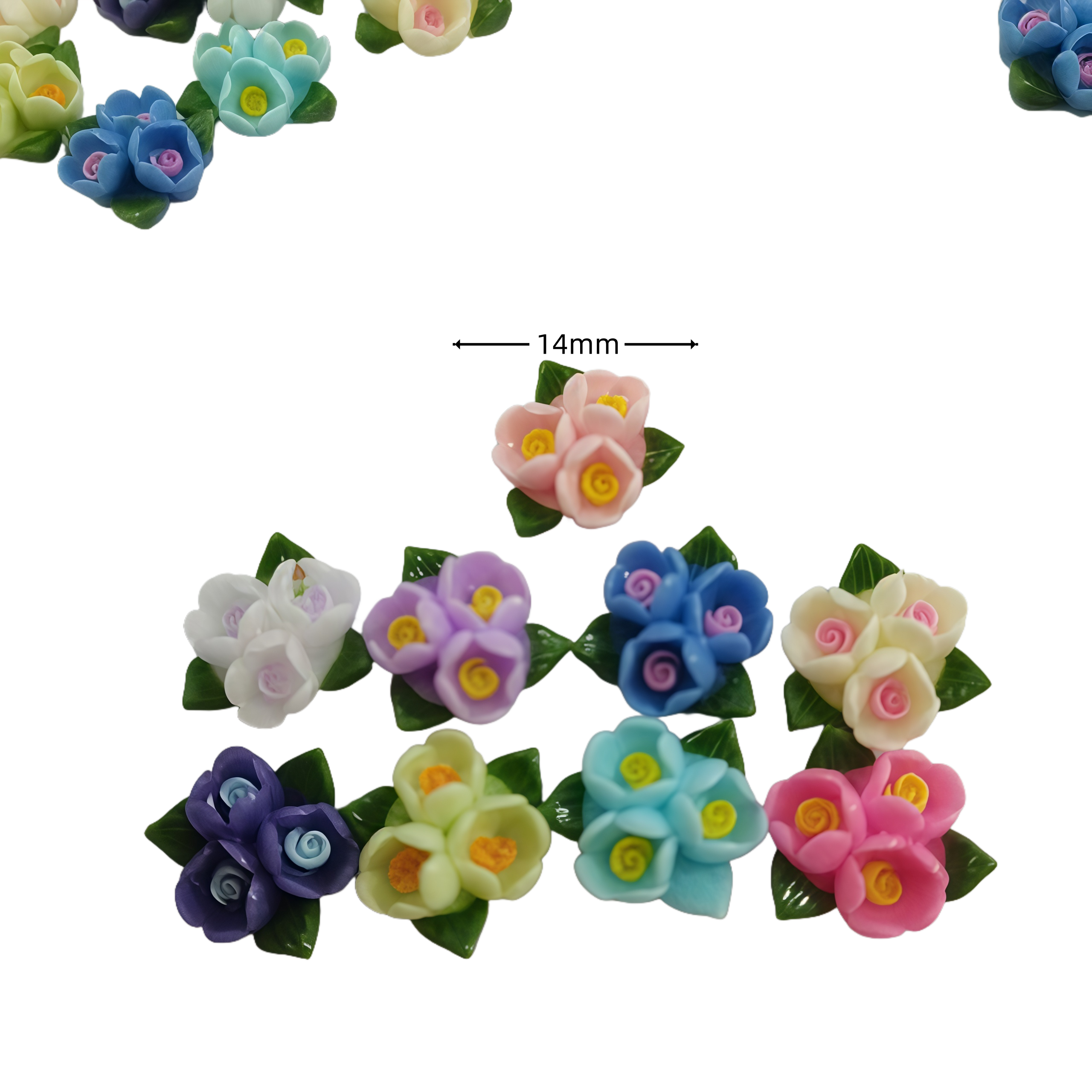 20/50pcs Mixed Resin Mini Colo - Resin Art Rose ulasan dan harga