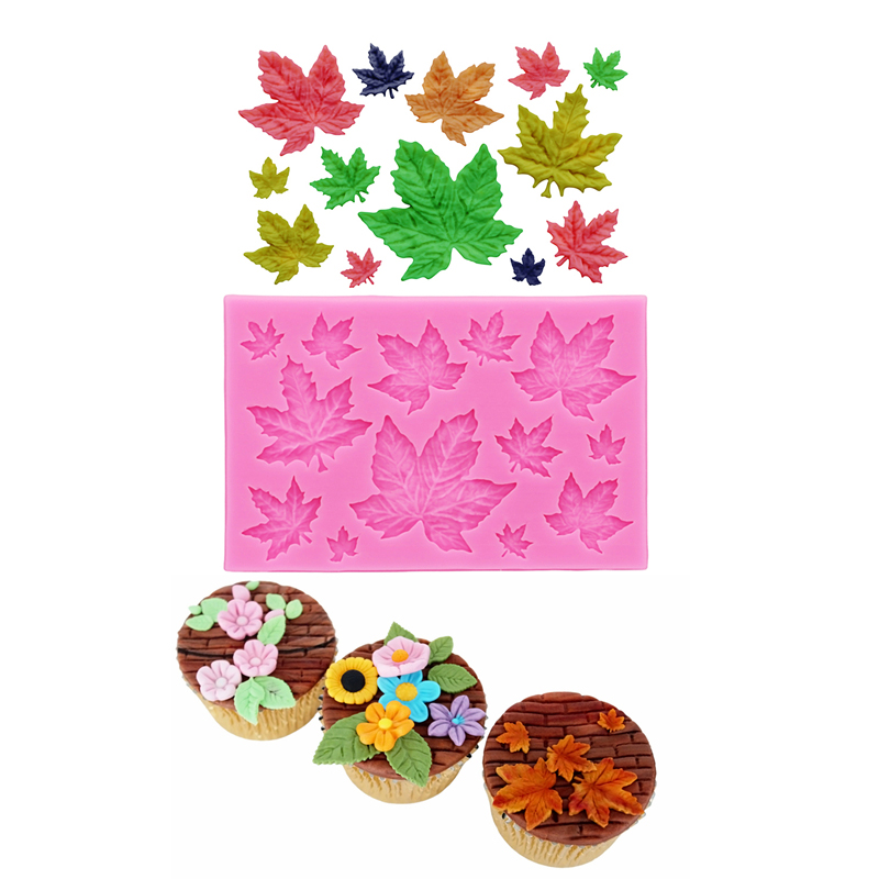 GJ-61 DIY Leaf Maple Leaf Sili - Resin Art Clay ulasan dan harga