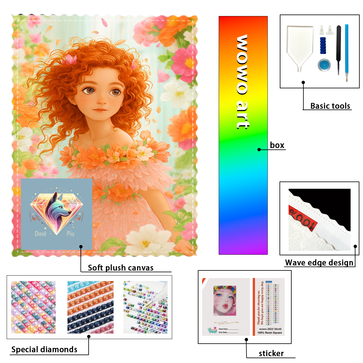 【Piu Diamond Art】Entre flores  - Resin Art To Buy ulasan dan harga