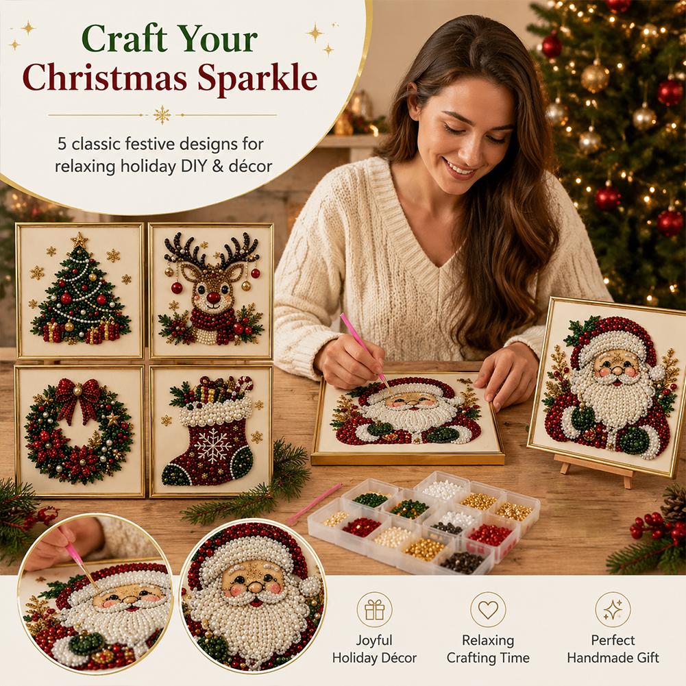 Christmas Santa Claus Pearl Ar - Resin Art Diy ulasan dan harga