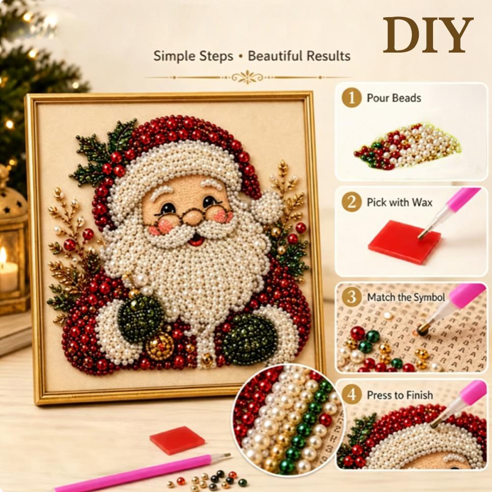 Christmas Santa Claus Pearl Ar - Resin Art Diy ulasan dan harga