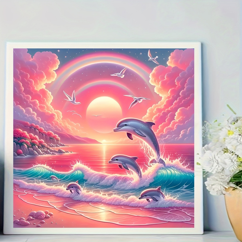 Diamond Painting Kit, Pink Sky - Resin Art Kits ulasan dan harga