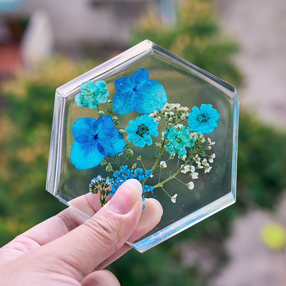 6 Holes Coaster Silicone Mold  - Resin Art Tray ulasan dan harga