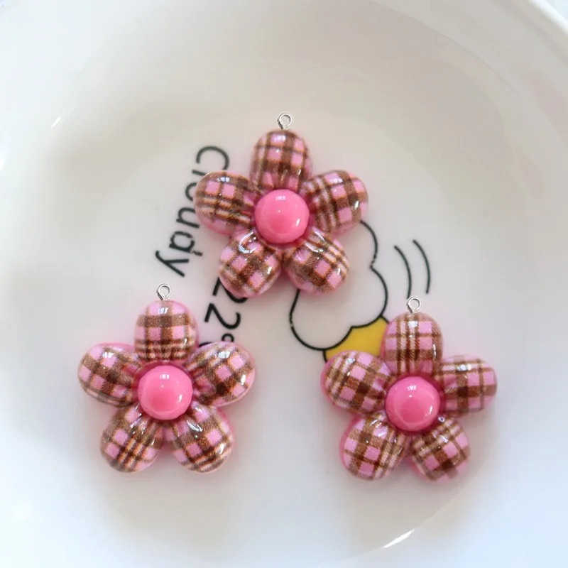 10Pcs Sweet Flower Planar Resi - Resin Art A Keychain ulasan dan harga