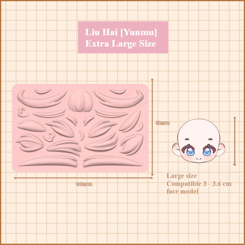 Clay Bangs Silicone Mold Handm - Resin Art Clay ulasan dan harga