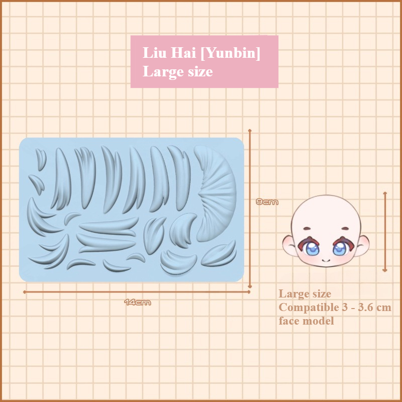 Clay Bangs Silicone Mold Handm - Resin Art Clay ulasan dan harga