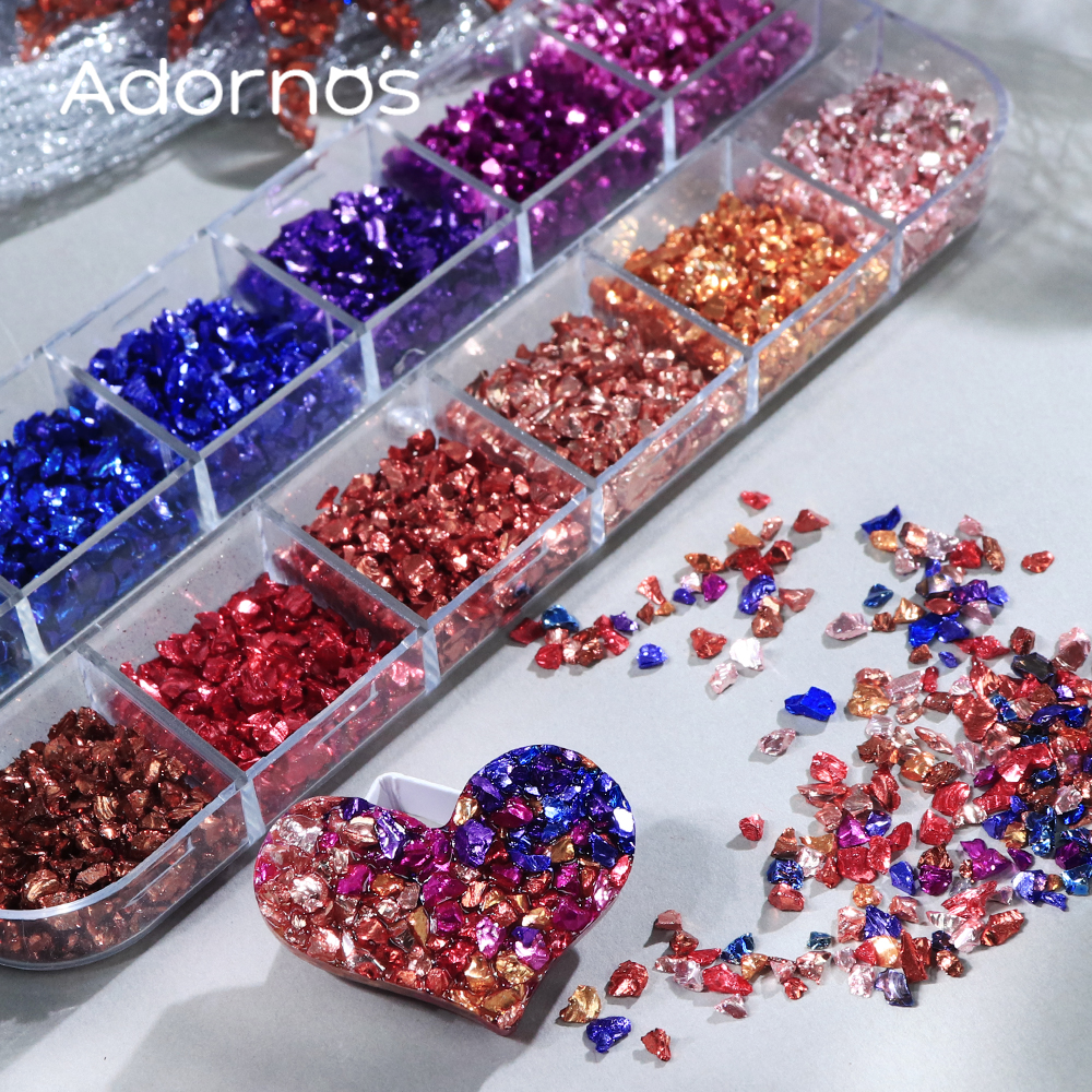 Multicolor Irregular Broken St - Resin Art A Keychain ulasan dan harga