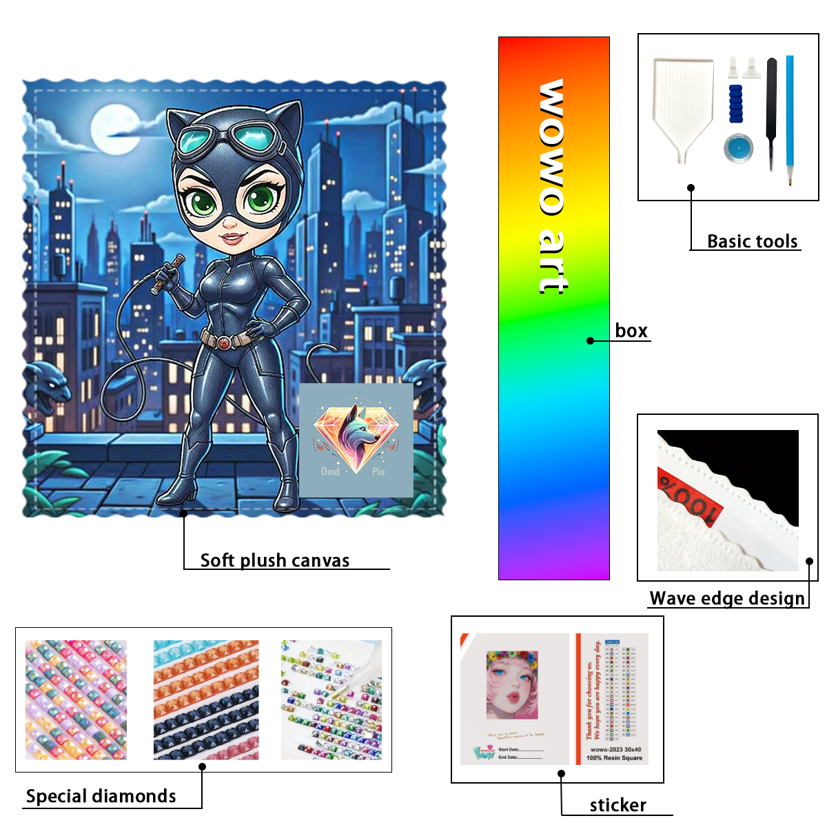 【Piu Diamond Art】Batman 100% r - Resin Art To Buy ulasan dan harga