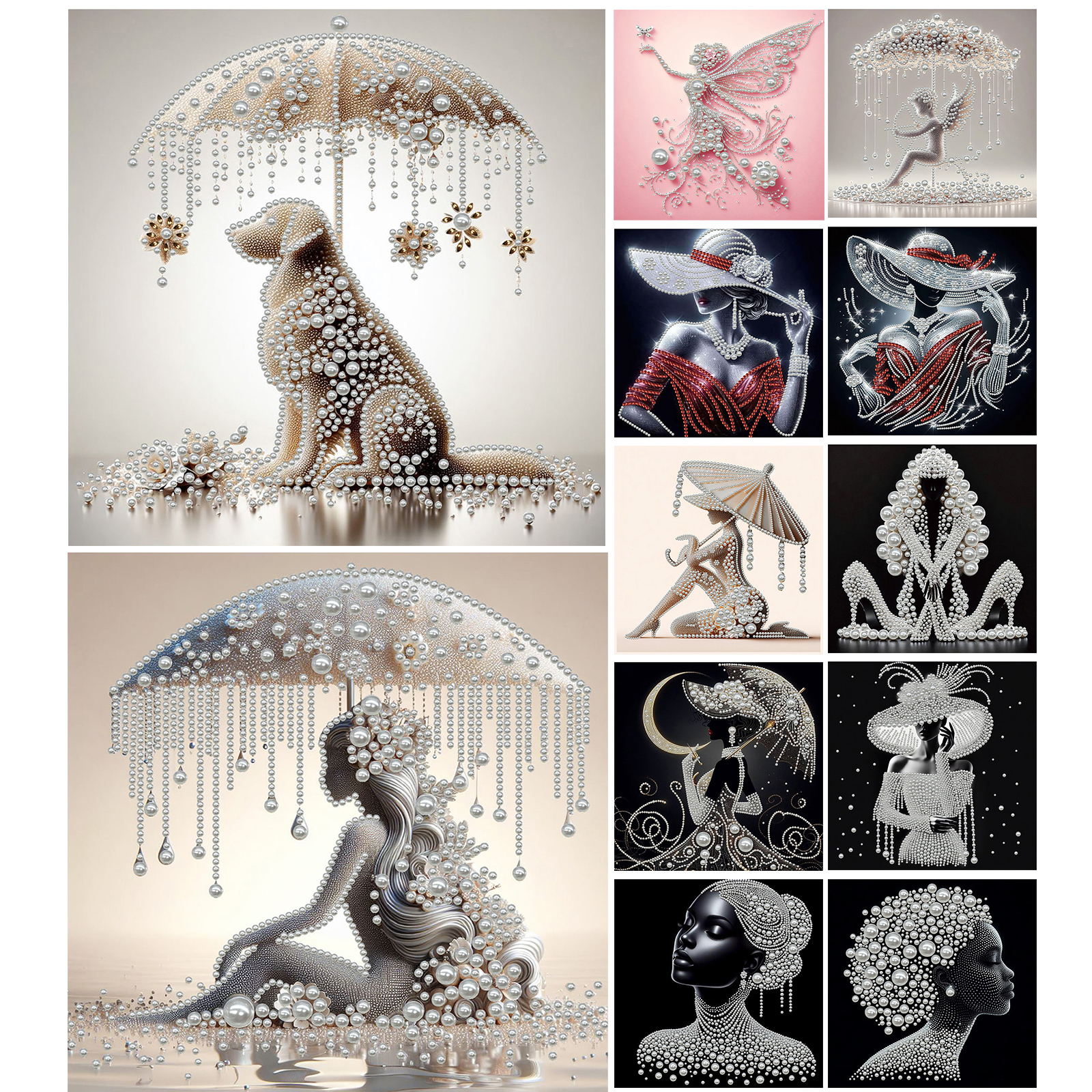 Elegant Lady Full 5D DIY Pearl - Resin Art Ideas With Pictures ulasan dan harga